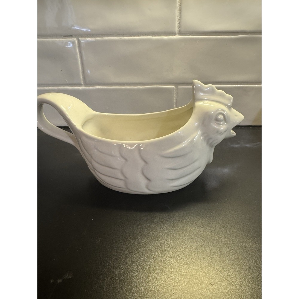 Godinger Rooster Gravy Boat ~ Country Farmhouse Kitchen Decor Vintage